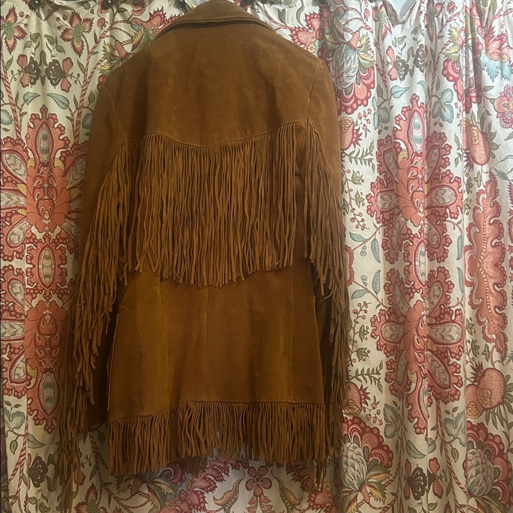 Gorgeous Vintage Leather Suede Lariat Jacket - Picture 4 of 4